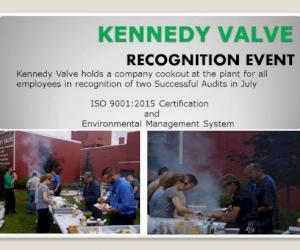 Kennedy Valve holds team celebration cookout